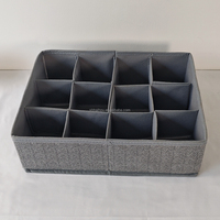 Boîte de rangement pliable à tiroirs de conception moderne réglable, tissu de haute qualité, rectangulaire, pour sous-vêtements, vêtements, boîte de rangement pliable