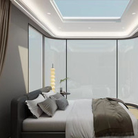 Capsule spatiale mobile connectée à internet 2025 – Maison préfabriquée, hôtel de loisirs extérieur, chambre panoramique, supermarché chinois