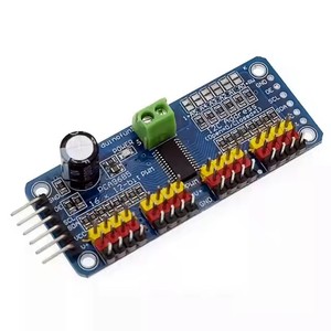 Carte d'entraînement servo PWM à 16 canaux Contrôleur de robot Module de pilote d'interface IIC <span class=keywords><strong>PCA9685</strong></span> - Product Image 1
