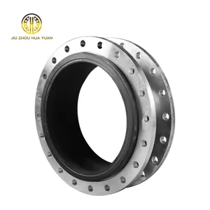 Huayuan Flange Vulcanized Expansion Universal Joint Rubber Flexible Connection Single Sphere Rubber Pipe Expansion Joint Price