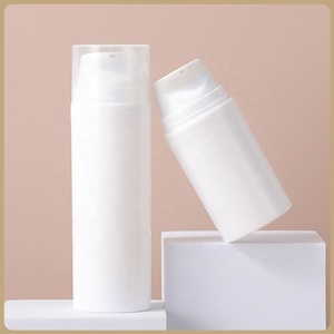 Wholesale Solid White 30ml <b>50ml</b> 80ml 100ml 150ml PP White Cylindrical Airless Pump <b>Bottle</b> - Product Image 2