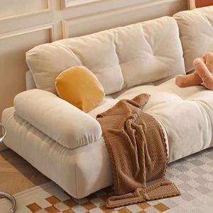 <span class=keywords><strong>Divano</strong></span> Modulare Moderno Minimalista in Velluto per Piccoli Spazi Soggiorno - Product Image 3