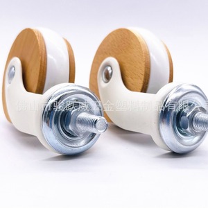 Roulettes de meubles Junyuewei 60 mm, roue en bois rigide et durable pour armoire, hôtel, restaurant - Product Image 1