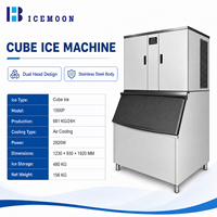 Machine à glaçons modulaire pour cuisine commerciale, 22 mm, double porte, service personnalisé