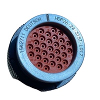 Connecteurs de câblage femelles 31 broches étanches pour l'automobile, série HDP, en PA GF, -55~125°C, HDP26-24-31ST-L017