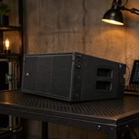 Enceinte Line Array active trois voies Leon Audio TORUS-208A, double 8 pouces, en bois, avec DSP intégré, pour scène professionnelle, concert, sonorisation PA
