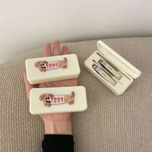Juego de Manicura y Pedicura de 4 Piezas con Diseño de Perro de Dibujos Animados, Cortaúñas de Acero Inoxidable con Estuche Rígido para Adultos y Personas Mayores - Product Image 2
