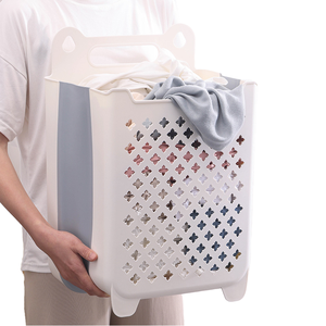 Panier à linge pliable grande capacité, écologique, cinq couches, multifonctionnel, multicolore, avec logo personnalisé, durable en PP+<span class=keywords><strong>TRP</strong></span> - Product Image 1
