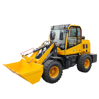 Chargeuse sur pneus diesel 4x4 de 2 tonnes avec grappin pour canne à sucre, engin de terrassement agricole