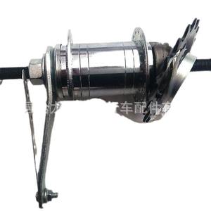 Moyeu de vélo à vitesses fixes avec frein arrière, 32 ou 36 trous, en acier inoxydable, pour frein à étrier, patins d'axe arrière durables - Product Image 1