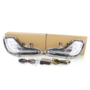 Luz diurna LED DRL de 12V de fábrica para 2012-2018, nueva luz de circulación diurna con señal de giro, cubierta de faro antiniebla Verna H11, luz diurna para coche JHD-Accent 12 JHD- - Product Image 5