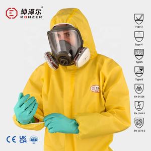 Protection de sécurité d'usine directe à capuche industrielle résistante aux produits chimiques anti-rayonnement combinaison jetable 10732 combinaisons - Product Image 4