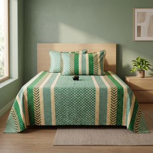 Multi-Colour Discharge Print Bedding Set 100% Cotton Floral Pattern <b>King</b> <b>Size</b> for Home Hotel - Product Image 2