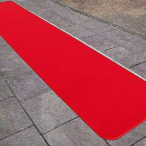Alfombra Roja de Poliéster Grueso de Color Sólido para Bodas y Exposiciones, Lavable, Modelo Caiyue Cy009 - Product Image 3