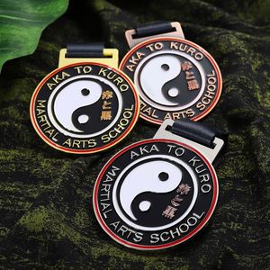 Medallas de Oro, Plata y Bronce Personalizadas con Diseño 3D de Bagua, Medallas Deportivas para Niños, Judo, Karate, Taekwondo, Artes Marciales, para la Escuela - Product Image 1