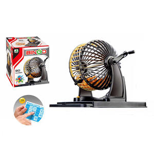 モール活動シェーカーミニビンゴマシン家族飲みゲーム子供用パズルゲームビンゴマーカーカードアクセサリー - Product Image 1