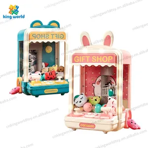 Kids Gifts Electric Coin Operated Crane Simulator Toy Clip Grabber Catching Plush Doll Game Mini Claw Machine