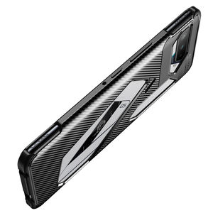 Funda para teléfono móvil <span class=keywords><strong>ASUS</strong></span> <span class=keywords><strong>Rog</strong></span> <span class=keywords><strong>5</strong></span> <span class=keywords><strong>Pro</strong></span>, protector de silicona suave, escarabajo, fibra de carbono, TPU - Product Image 2
