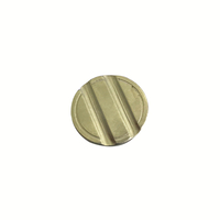 Pièce commémorative en laiton concave double face personnalisée gravure rainurée en métal en alliage de zinc pour la lessive du jeu-Machine à pousser les pièces