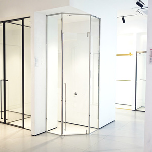 <span class=keywords><strong>Mampara</strong></span> de <span class=keywords><strong>Ducha</strong></span> Pivotante Enmarcada de Alta Calidad, Puerta de <span class=keywords><strong>Ducha</strong></span> de Vidrio Templado para Baño, Acabado Cromado Moderno - Product Image 1