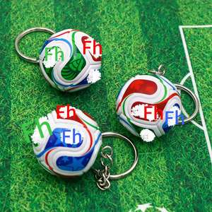 Feihong 2026 Championnat du Monde de Football Simulation Mini Ballon de Football en Cuir PU Porte-clés Pendentif Souvenir Boîte Cadeau Logo Imprimé - Product Image 2