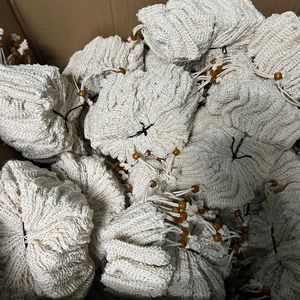 Bolsa Exfoliante de Red de Sisal de Algodón Natural, Ecológica, Biodegradable y Reciclable, con Cordón, para Jabón y Espuma - Product Image 5