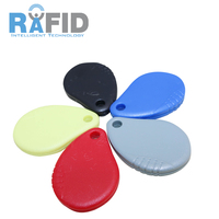 Étiquette RFID F08 ABS réinscriptible, télécommande de voiture, clé d'accès par induction, carte d'accès 125 kHz EM4305 T5577 13,56 MHz