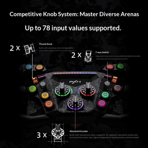 Simulatore di Guida PXN GT <span class=keywords><strong>ONE</strong></span> con Pulsanti Personalizzati e Leve del Cambio in Fibra di Carbonio, Volante da Gaming - Product Image 4