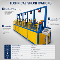 Machine automatique de tréfilage de fil d'acier à faible teneur en carbone, équipement de type poulie haute performance pour la fabrication de clôtures et la construction