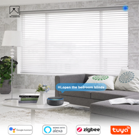Stores Shangri-La motorisés intelligents avec télécommande pour salon, stores occultants électriques pour fenêtre, contrôle de la lumière et de l'intimité