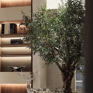 Chất lượng cao màu xanh lá cây bất động cảm ứng nhân tạo Cây Ô Liu cho trang trí nội thất - Product Image 3