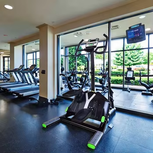 Appareil de fitness <span class=keywords><strong>elliptique</strong></span> transversal silencieux en métal pour entraînement aérobie à domicile et usage commercial - Product Image 2