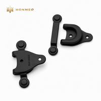 HONMEO Fermoir à bouton en alliage de zinc noir mat personnalisé pour la couture de poches et ceintures de pantalon