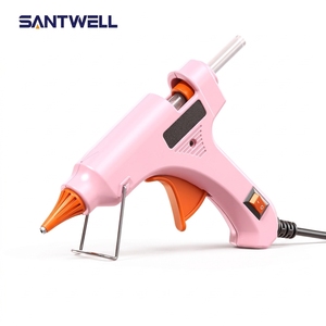 Pistolet à colle chaude mini 50W, bâtonnets de colle 7mm, corps rose, pour loisirs créatifs, travaux manuels pour enfants, réparations domestiques - Product Image 1