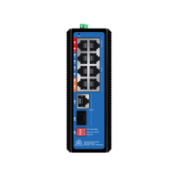 Switch Gigabit Ethernet de 10 Puertos, Switch PoE con IA, Resistente al Agua para Exteriores, IEEE 802.3af/at/Bt, Switches de Red Industriales Administrados en la Nube