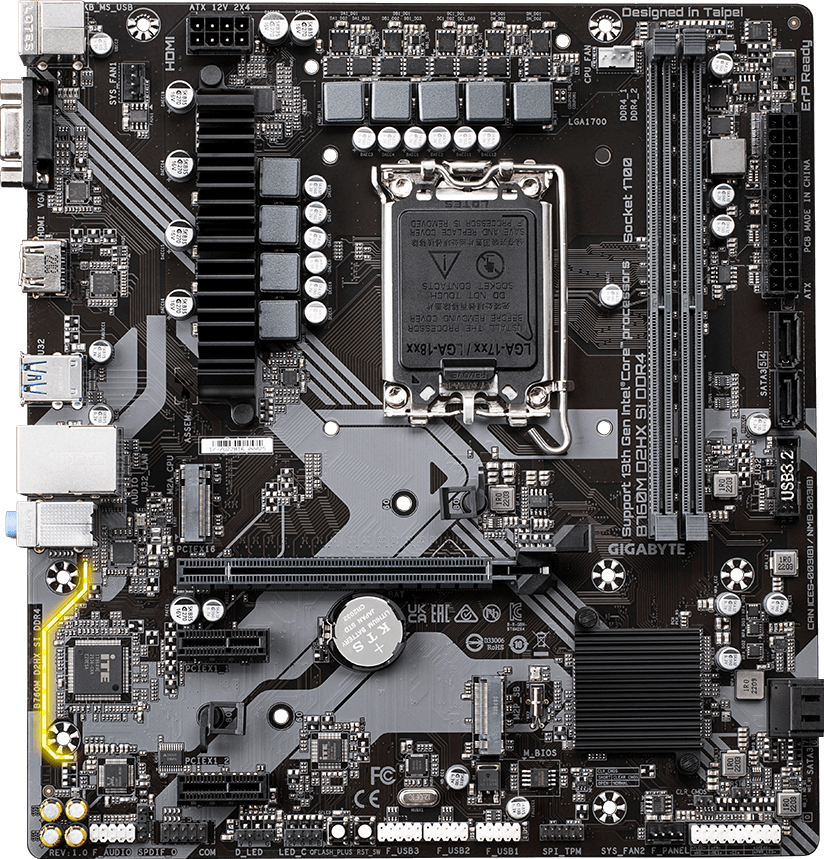 GIGABYTE B760M D2HX SI DDR4