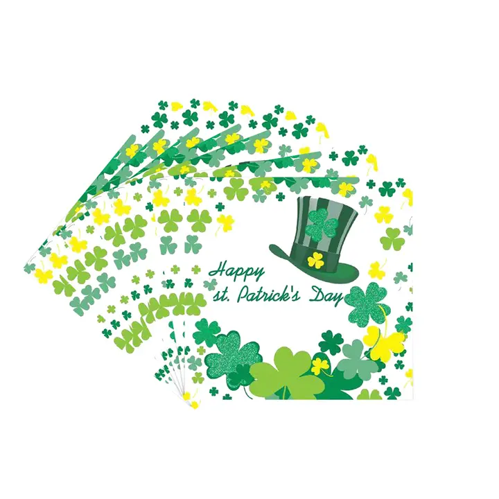 Personalizado irlandés St St. Saint Patrick Patricks Day Festival actividad fiesta decoraciones conjunto falda de mesa cubierta remolinos