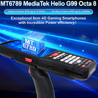 PDA portable Android 14 OS, scanner de codes-barres 2D, 4G+64G, processeur MTK MT6789 G99, 9000mAh avec échange à chaud, étanche IP68