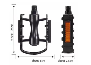 Diamètre du filetage de la pédale de vélo 14mm Pédale universelle ultralégère en alliage d'aluminium pour vélo de route de montagne - Product Image 3