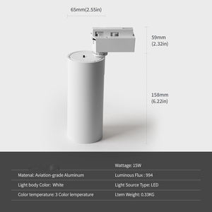 ไฟสปอตไลท์ติดรางแบบปรับได้สำหรับขายส่ง คุณภาพสูง 360 องศา 30w สำหรับใช้งานเชิงพาณิชย์ - Product Image 3