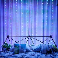 Guirlandes lumineuses LED en forme de cascade, étoiles de cristal, IP65, étanches, pour jardin, cour, Noël, festival, 220V, décoration extérieure
