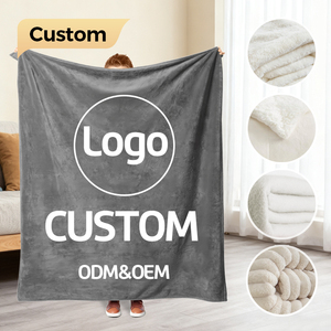 Lông Cừu Flannel Chăn Tùy Chỉnh Cá Nhân Cực Thăng Hoa Kỹ Thuật Số In Tái Chế Cho Du Lịch Nhà Mùa Thu Mùa Ném Chăn - Product Image 1