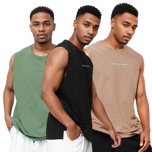 Haute qualité hommes couleur unie séchage rapide respirant Sport travail débardeur hommes Slim Fit Gym débardeur - Product Image 1