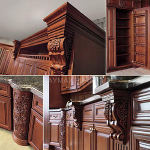 Îlot de <span class=keywords><strong>cuisine</strong></span> modulaire en bois massif laqué avec <span class=keywords><strong>évier</strong></span> en acier inoxydable - Product Image 4