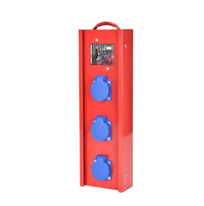Fornitore di scatole a presa multipla di potenza industriale combinazione di ferro portatile Jkt No Pt-153 Glow Plug professionale cina OEM Red 16A