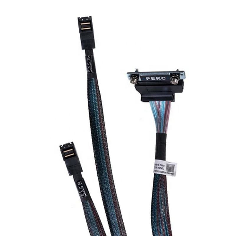 HONPNK 05W93G 0K43RY PowerEdge R740 PERC Dual Mini SAS HD SFF-8643 Mini Mono Raid Cable for Dell R730 R730XD R740 R740XD