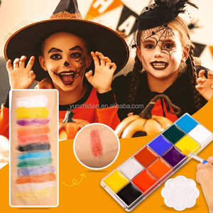 Kit de Maquillaje SFX Personalizado para Halloween, Pintura Corporal y Facial en Paleta con Cápsulas de Sangre y Plantillas para Maquillaje de Escenario y Fiestas - Product Image 1