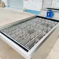Machine de fabrication de briques de bloc de glace transparente à refroidissement direct industriel Offre Spéciale bon marché Machine à glace à bloc de saumure de 1 tonne