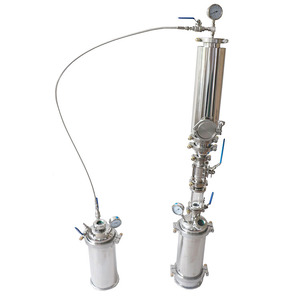 Handel assurance 1lb Geschlossen Schleife Dunst passive-aktive extractor wein destillation spalte <span class=keywords><strong>3</strong></span> "triclamp end kappe port - Product Image 1