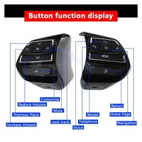 Botón de control multimedia para volante de coche, compatible con VW Golf 6, Polo, Bora, Caddy, EOS, Tiguan, Touran, Passat B7, Jetta MK6, MK5.